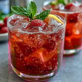 Raspberry Lemon Spritz Mocktail