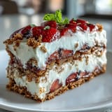 Creamy, berry-filled No-Bake Icebox Cake perfect for summer picnics and easy entertaining.