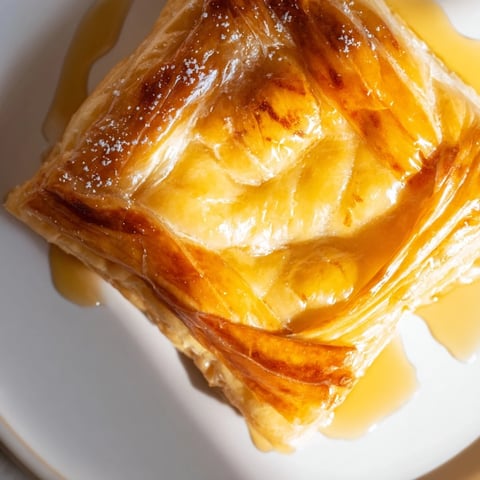 Golden, flaky Moroccan Msemen pastry squares, fried to a perfect crisp, ready for honey.