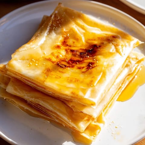 Moroccan Msemen Flaky Squares