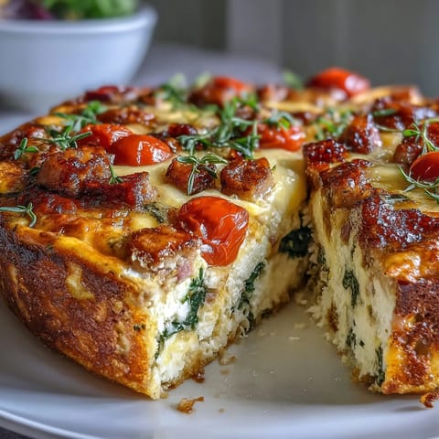One-Pan Ham Swiss Frittata