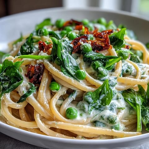 Spring Pasta Lemon Cream Peas