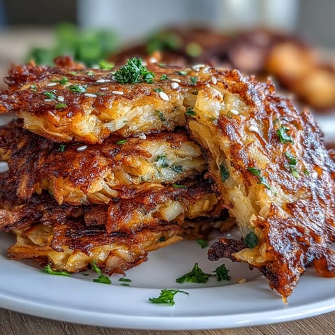 Golden brown, crispy cabbage kimchi pancakes ready to dip in savory sauce.