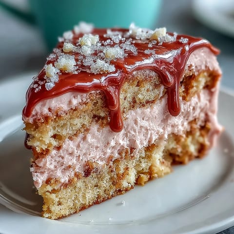 Rosé Velvet Cake, adorned with a shimmering gold cascade, perfect for celebrations.