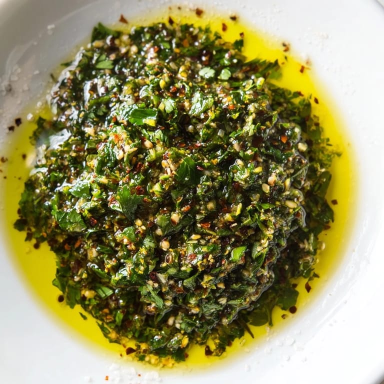 Golden-hued Moroccan Chermoula Marinade in a bowl, a flavorful blend of spices bursting with sunshine and zest.