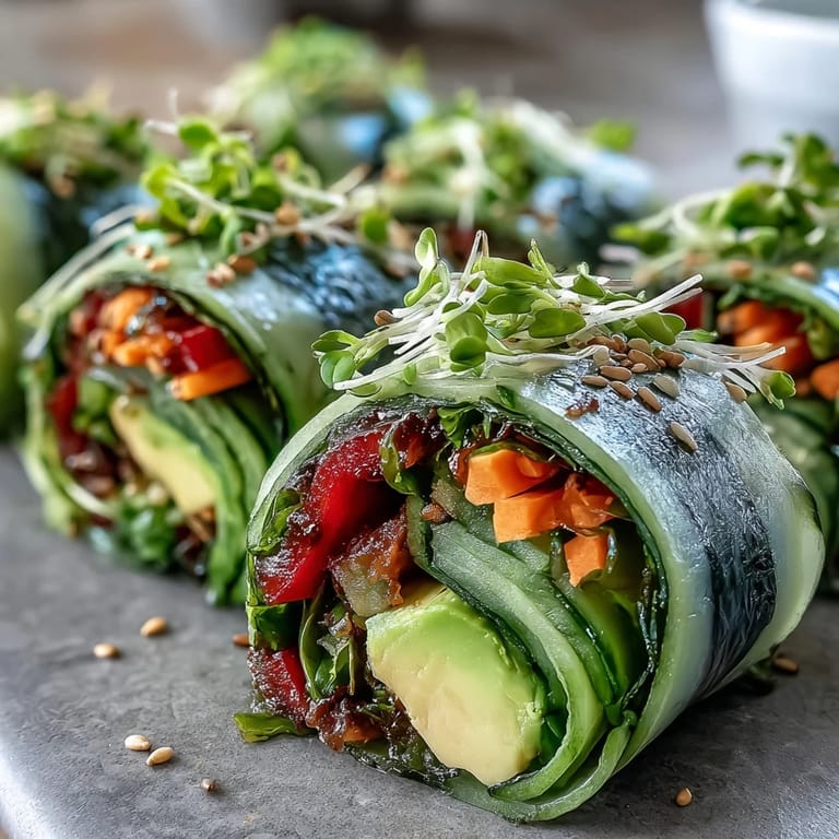 DIY Nori Rolls with Vegetables packed with julienned carrots and bell peppers, served with soy sauce for dipping.