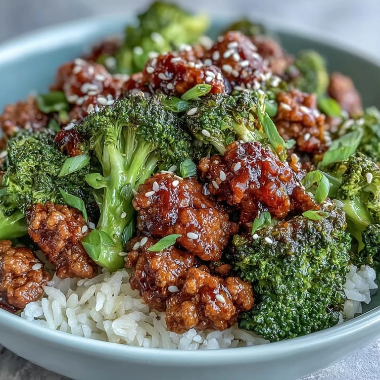 Bright ginger and garlic aromas rise from saucy turkey, served with green onions and nutty brown rice.