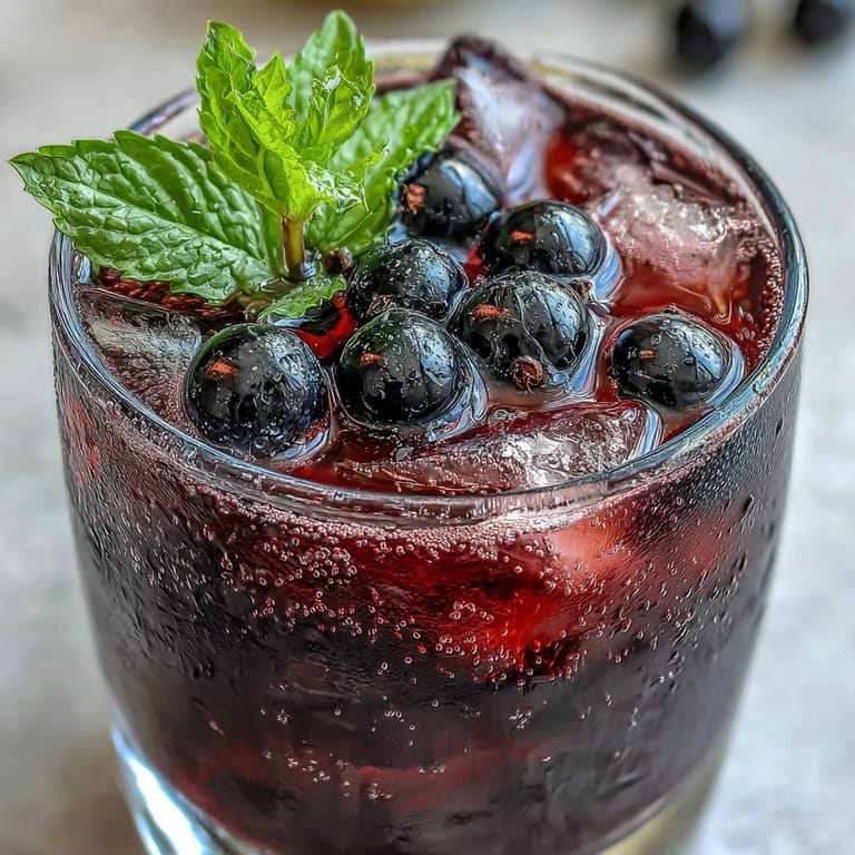 Clear pitcher of Black Currant It Berry Celebration Drink infused water, showcasing fresh lemon slices and crushed berries in chilled water.
