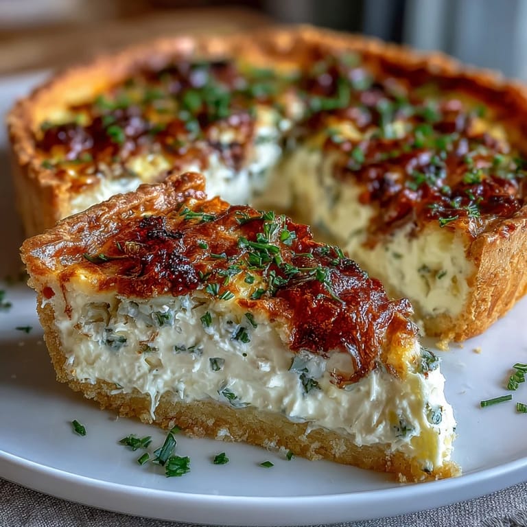 Savory quiche filled with tender asparagus spears and creamy Brie cheese, ideal for a special springtime breakfast or brunch.