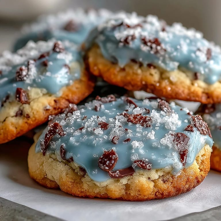 Delightful Robins Egg Speckled Sugar Cookies, with a gentle blue hue and charming cocoa flecks, offering a sweet and buttery bite in every spring-inspired treat.