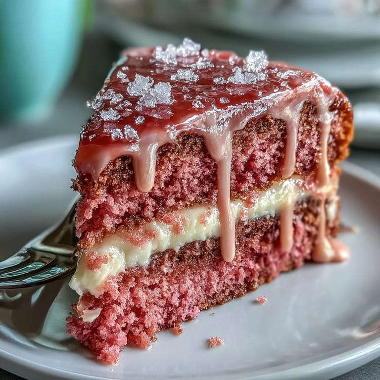 Gorgeous Bridal Shower Rosé Velvet Cake, boasting elegant frosting and shimmering gold accents.
