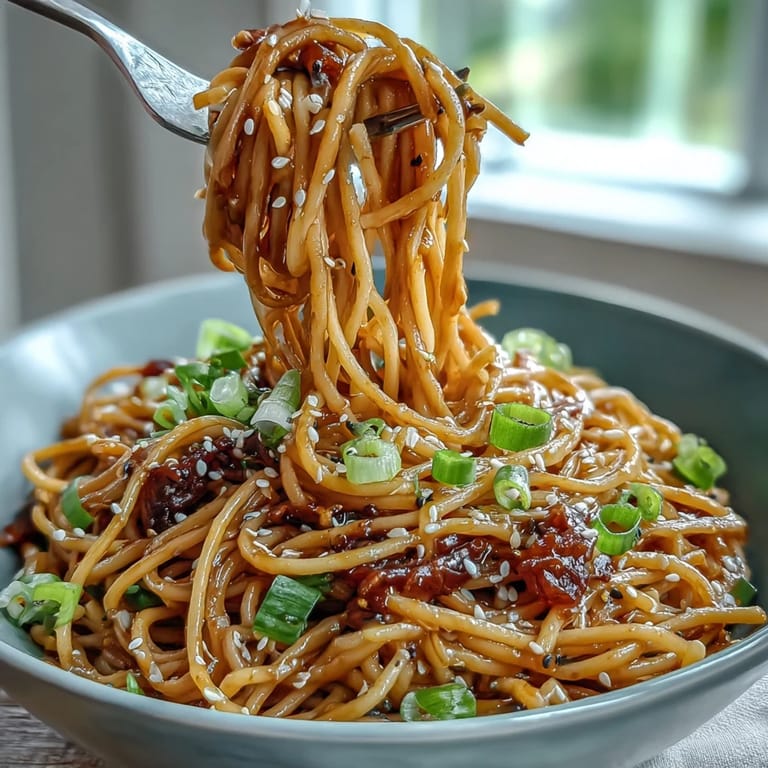Creamy Gochujang Butter Pasta, a quick weeknight meal with savory-sweet flavor.